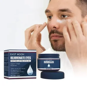 Men Peptide Lifting Eye Gel Wrinkle Puffiness Dark Circles Reducing Eye Bag Removing Male Brightening Eye Cream
