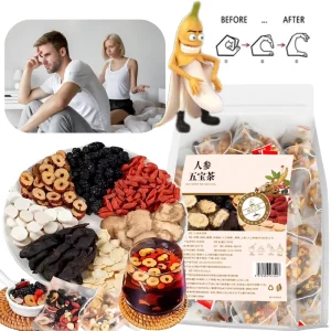 Men’s Ginseng Nourishing Health Tea Nourishes the Kidney and Liver to Enhance Energy Tea to Relieve Fatigue and Overdraft