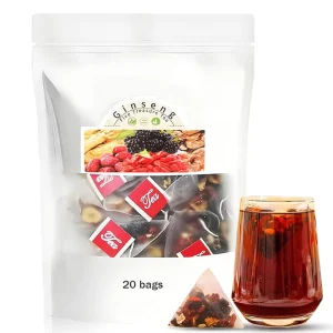 Men’s Health Blended Fresh Five Treasure Ginseng Herbal Tea 20+ Pack Specialty Bagged Tea for Amazon Cross Border