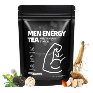 Men’s Vitality Health Tea Ginseng Red Date Mulberry Eucommia Herbal Blend Energy Stamina Daily Wellness Premium Grade 20 Bags