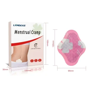 Menstrual Cramp Relief Patch 8 Hours Lasting Plant Based Hormone Free Disposable Fast Acting Breathable Women Period Pain Body
