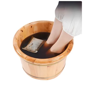Moxa Foot Bath Bag. Natural Moxa Angelica Ginger & Saffron. Expels Cold Boosts Circulation Enhances Metabolism. Easy Use