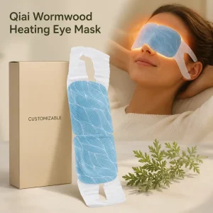 Moxibustion Wormwood Steam Eye Mask Customizable Disposable Herbal Eye Compress For Office & Travel Eye Care