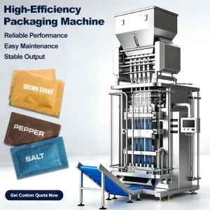 Multi Row Automatic 1g 2g 5g Seasoning Bag Packing Machine for Sugar Stick Packing Machine Salt Pepper Sachet Packing Machine