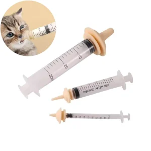 Multi-Size Pet Feeding Kit Soft Silicone Nipple Puppy Kitten Milk Feeder Animal Medicine Feeding Pet Milk Feeder