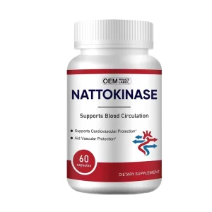 Nattokinase 60ct Blood Circulation & Vascular Protection Supplement Vegan Herbal Formula