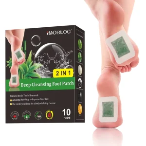 Natural Bamboo Charcoal Detox Foot Pads Mugwort Ginger Extracts (ISO Certified 2-Year Shelf Life) for Revitalization