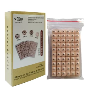 Natural Chinese Herbs Vaccaria Ear Seeds Auriculotherapy Silicone Ear Massage Acupuncture Kit