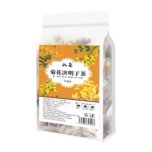 Natural Chrysanthemum Tea Bag Herbal for Liver Detox Eye Refreshing Stress Relief Calming Wellness