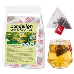 Natural Dandelion Leaf Root Tea Metabolic Balance Support Herbal Blend Chinese Herba Cleaning Care Health Liver 2g x 30 Bags