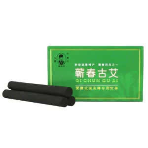 Chinese Medicine Smokeless Moxa Stick 10pcs Per Box Moxa Rolls for Home Daily Body Therapy