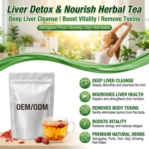 Natural Herbal Blended Liver Detox Tea Bagged Deeply Cleanses & Nourishes Liver Boosts Vitality with Premium Ingredients