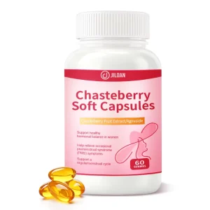 Natural Herbal Chasteberry Fruit Extract Soft Capsules For Female Daily Menstrual Regulation PMS Physical Discomfort Relief