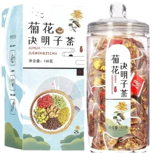 Natural Herbal Detox Tea Clearing Inner Heat and Detoxifying Honeysuckle Chrysanthemum Cassia Seed Tea
