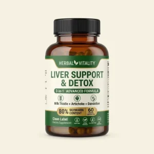 Natural Herbal Liver Cleanse Capsules Milk Thistle Dandelion Artichoke Complex OEM Private Label Supplement