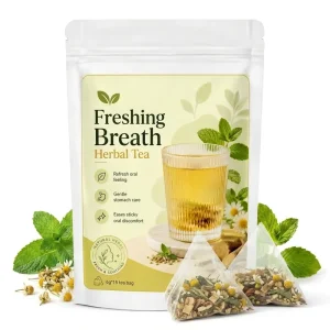 Natural Herbal Oral Health Tea for Bad Breath Relief Organic Chinese Herbal Tea for Gut Wellness & Fresh Breath