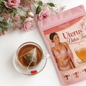 Natural Herbal Uterine Detox Tea Cleanses and Warms the Uterus for Women Health Used for Menstrual Cycle and Fertility Support