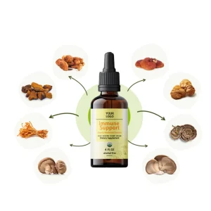 Natural Mushroom Complex Liquid Extract Immune Support Energy Supplement Tincture Brain Boost Lions Mane Liquid Drops
