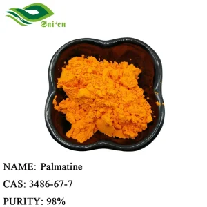 Natural Palmatine 98% Plant Based Anti-Inflammatory & Antibacterial Agent CAS 3486-67-7