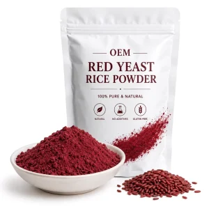 Natural Red Yeast Rice Powder Fermented Monascus Extract Food Grade Private Label Bulk Factory Supply