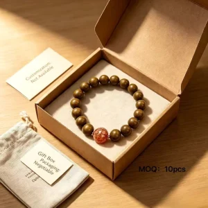 Natural Scented Agarwood Sandalwood Beaded Bracelet Landscape Jasper Aromatherapy Bracelet For Stress Relief Meditation