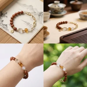 Natural Scented Herbal Beads Ball Shaped Trendy Unisex Bracelet Handmade Chinese Medicine Incense Aromatherapy Wristband Wedding