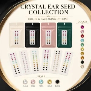 Natural Semen Vaccariae Ear Seeds Patch for Traditional Wellness and Relaxation Auricular Massage Tool with Custom Logo