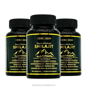 Natural Shilajit Capsules Rich Ginseng ASHWAGANDHA Tribulus Terrestris Boost Immunity