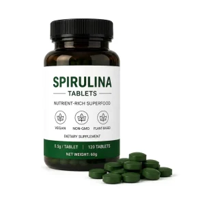 Natural Spirulina Tablets Rich in Plant Protein Antioxidants Daily Nutrition Support Dietary Supplement OEM Service