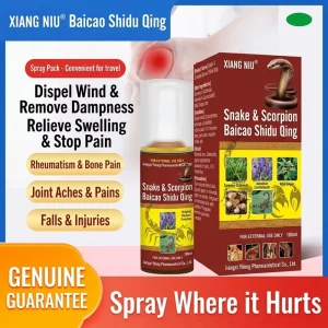 Natural Spray OEM for Back Body Waist Knee Shoulder Joint Pain Arthritis & Eczema External Use 100mL