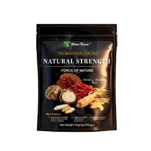 Natural Strength Herbal Tea | Ginseng & Maca Herbal Blend For Energy & Stamina Support (30 Bags)