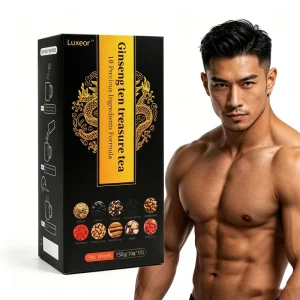 Natural Ten Treasure Ginseng Male Fertility Tea Box Packaging Health Energy Tea for Men Dark Tea