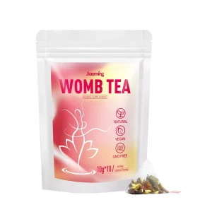 Natural Vegan Non GMO Womb Tea 10 Pyramid Tea Bags For Women Uterus Health & Hormonal Balance