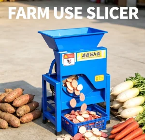 New Industrial Automatic Cast Iron 500kg/h Capacity Multifunctional Slicer for High-output Vegetable Potato Processing