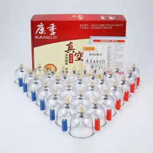 New Professional Vacuum Cupping Set CD 12 with 12 Cups for Body Therapy
