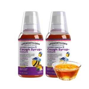 Night Kid’s Honey Immune Cough Syrup with Honey Elderberry Vitamin Chamomile