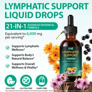 OBM OEM Fast Absorption Lymphatic Drops 21 Herbal Blend Oral Liquid For Adults Custom Formula Available