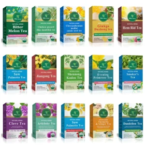 OEM Artichoke Herbal Tea Manufacturer GMP Certified 20 Bags 50g Shennong Kudzu Dandelion Custom Formulation