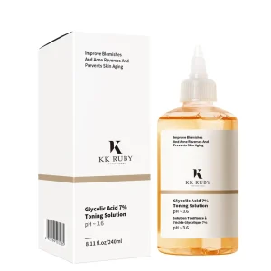 OEM Custom Glycolic Acid 7% Toning Solution Gentle Exfoliation Facial Essence Toner