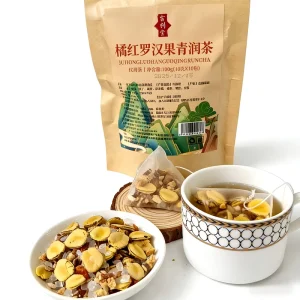 OEM Customized Orange-Red Luohanguo Refreshing Moisturizing Herbal Tea Soothes and Protects Throat No Additives Individual Small