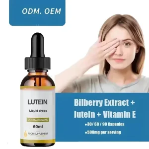 OEM/DOM Eye Care Supplement Lutein Esters Zeaxanthin Oil Eye Care Oral Liquid Drops Eye Vision Health Support Lutein Liquid