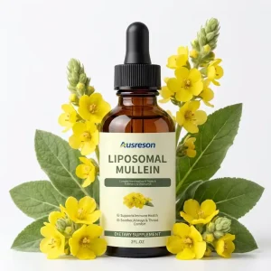 OEM Dried Mullein Leaf Extract Liquid 1000mg Detox Organic Supplements Throat Herbal Liposomal Mullein Drops For Lungs