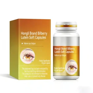 OEM Eye Health Supplement Bilberry Lutein Softgel Capsules with 2.7g Proanthocyanidins 1.0g Lutein 0.5g Per