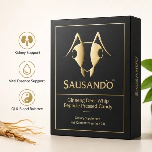 OEM Ginseng Deer Whip Peptide Pressed Candy Kidney Vital Essence Qi Blood Balance Men Vitality Supplement Private Label