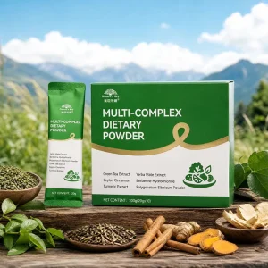 OEM Green Tea Ceylon Cinnamon Turmeric Berberine Multifiber Dietary Powder Private Label Manufacturer