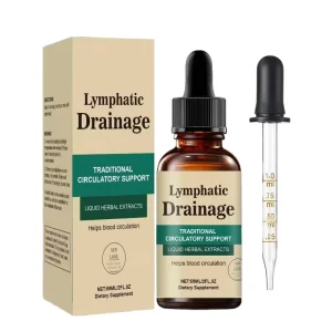 OEM Label Lymphatic Drainage Liquid Drops Herbal Supplements Echinacea for Lymph Detox Cleanse Support Bottle Packaging