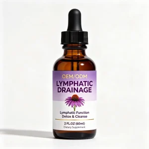 OEM Liposomal Lymphatic Drainage Drops With Echinacea Dandelion Turmeric Burdock Support Lymphatic System & Immune Health