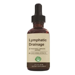 OEM Lymphatic Drainage Drops 60ml Blend with Elderberry & Echinacea Dandelion Supports Lymphatic Drainage Immune System & Detox