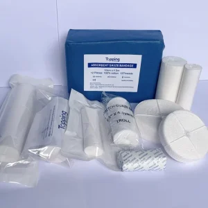 OEM Medical Products Medical 100% Cotton W.O.W Hemostatic Gauze Bandage Wound Dressing for Hospital and Pharmacy