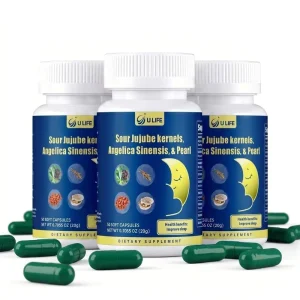 OEM Natural Herbal Sleep Aid Supplements Sour Jujube Seed Angelica Pearl Capsules